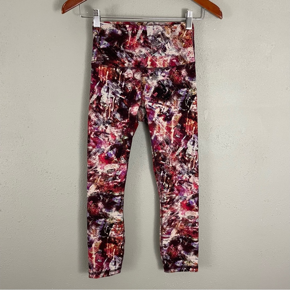 Lululemon Wunder Train Tight Leggings Size 4 Urbantricity Multi Purple
